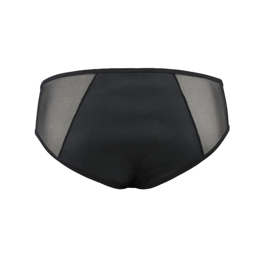 Чоловічі сліпи на блискавці Passion 042 SLIP TIMMY XXL/XXXL Black, екошкіра, сітка фото 12