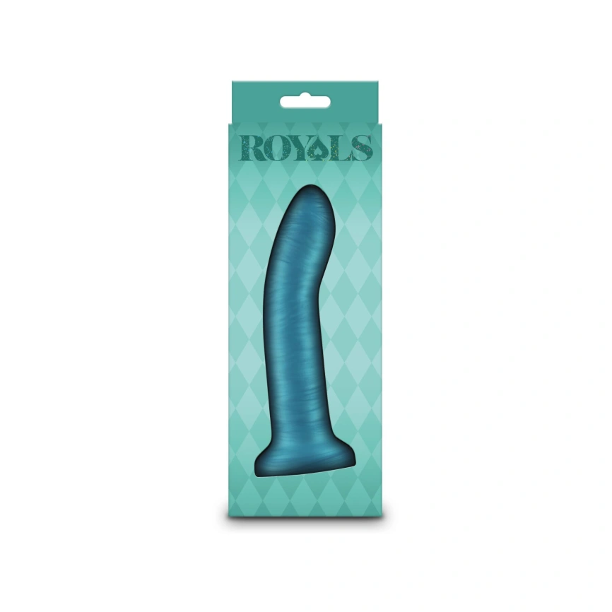 Дилдо NS Novelties Royals - 6" Charlie - Metallic Teal фото 3