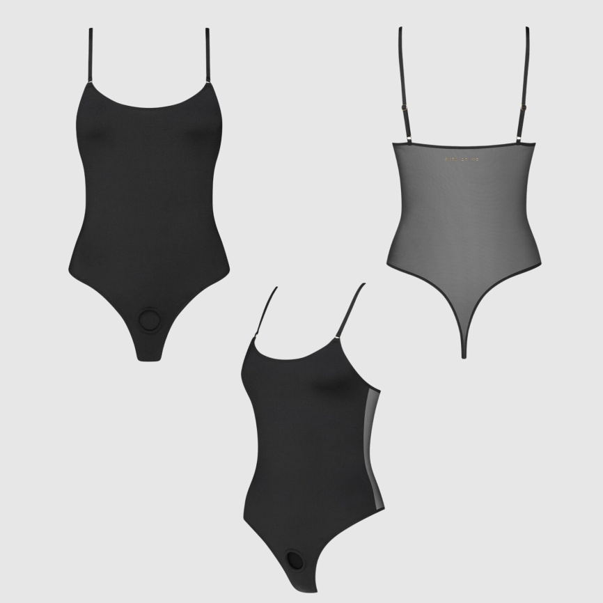Боді з фіксацією ділдо Strap-On-Me Harness Body Signature - S - Black фото 2