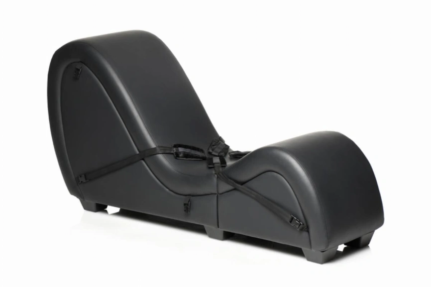 Секс-кресло с подушками Master Series Kinky Sex Lounge with Cushions - Black фото 4