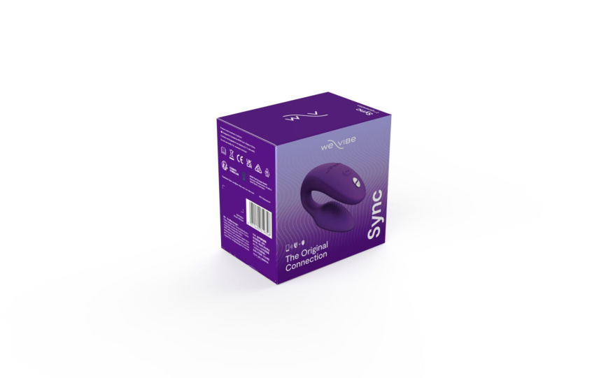 Смарт-вібратор для пар We-Vibe Sync 2 Purple, 10 віброрежимів, пульт ДК фото 9