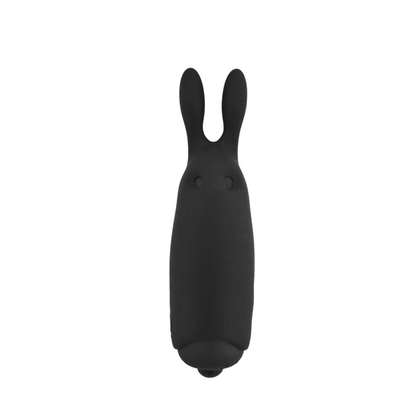Віброкуля Adrien Lastic Pocket Vibe Rabbit Black зі стимулювальними вушками фото 1