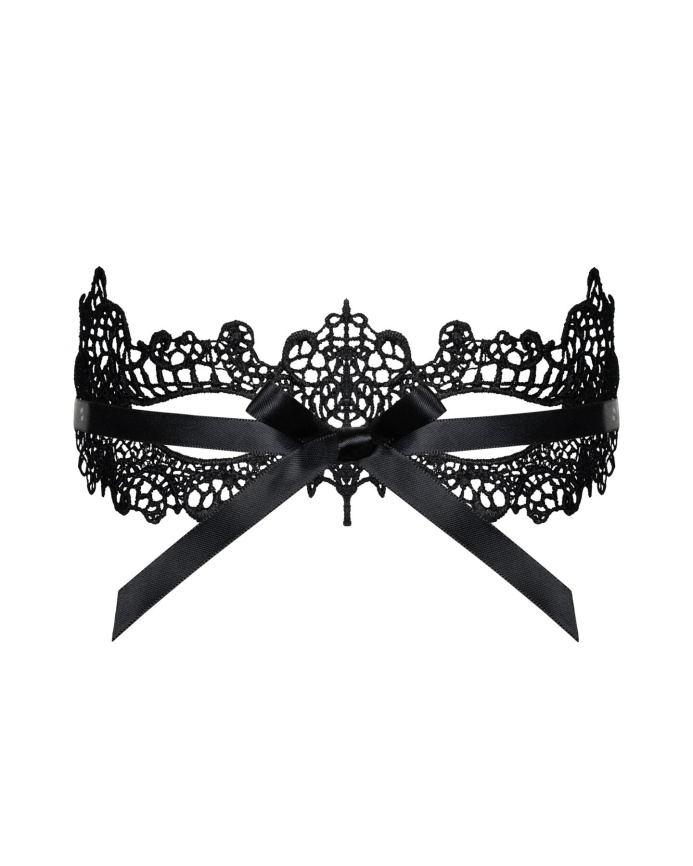 Мереживна маска Obsessive A701 mask, єдиний розмір, чорна фото 3