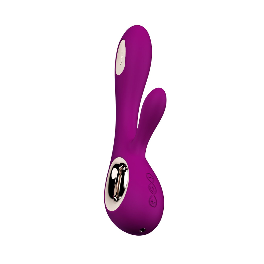 Вібратор-кролик LELO Soraya Wave Deep Rose, манливі рухи стовбура фото 5