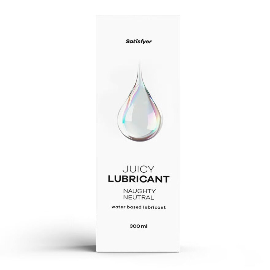 Лубрикант на водній основі Satisfyer Juicy Lubricant Naughty Neutral water based 300 мл фото 1