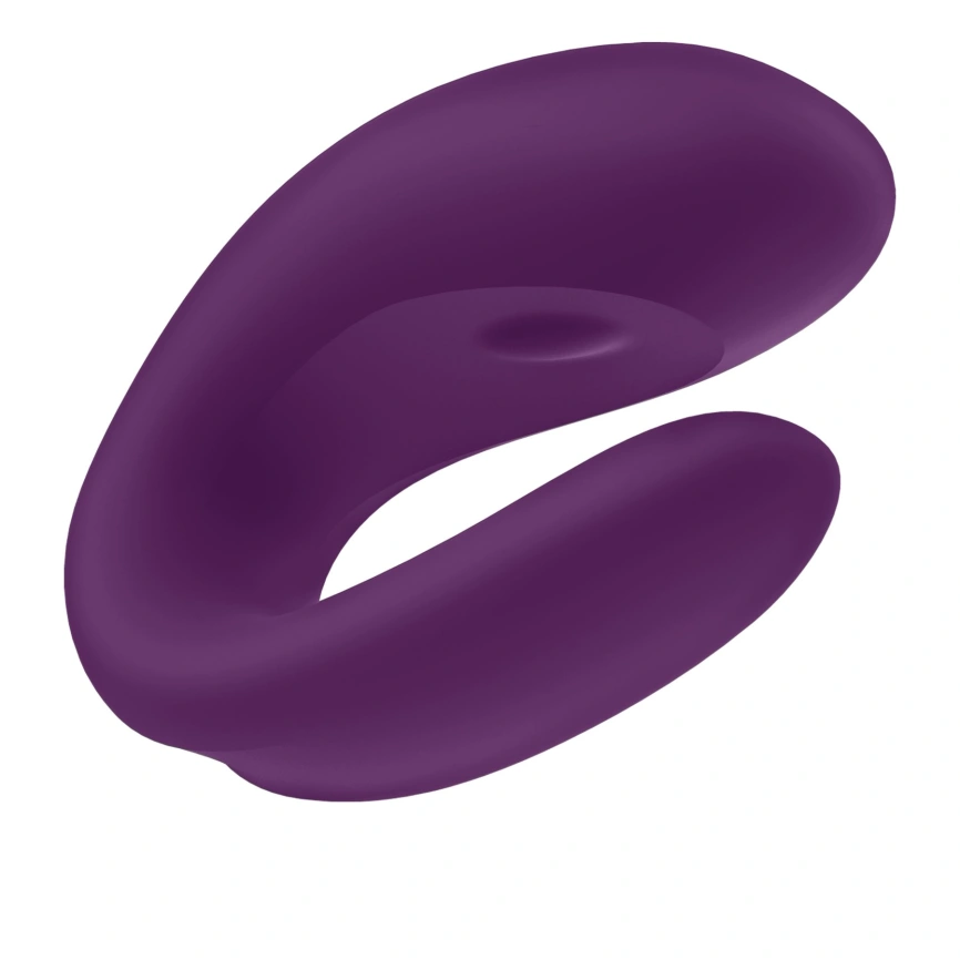 Смарт-вибратор для пар Satisfyer Double Joy Violet с широким клиторальным стимулятором фото 5