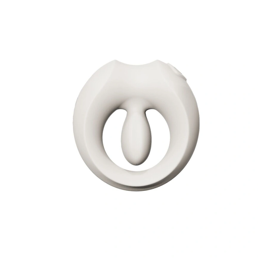 Эрекционное смарт-виброкольцо Zalo Apis Ivory White, до 4 часов работы, зарядный кейс фото 2