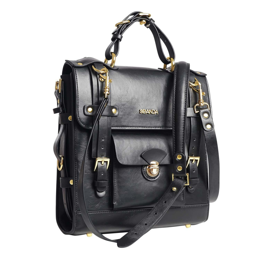 Сумка-трансформер для зберігання секс-іграшок LOCKINK Detachable JK Bag, чорна, ПВХ фото 1