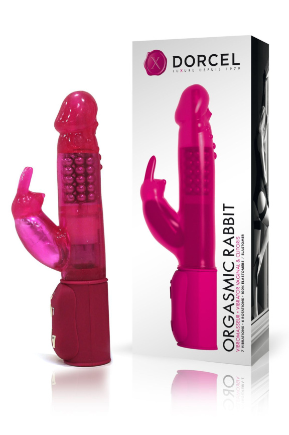 Вібратор-кролик Dorcel Orgasmic Rabbit Pink з перлинним масажем фото 4