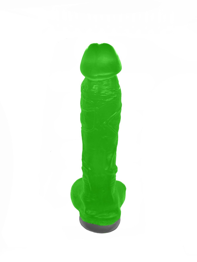 Мило у формі пеніса Чистий Кайф Green size XL, крафтове мило-член, натуральне фото 3