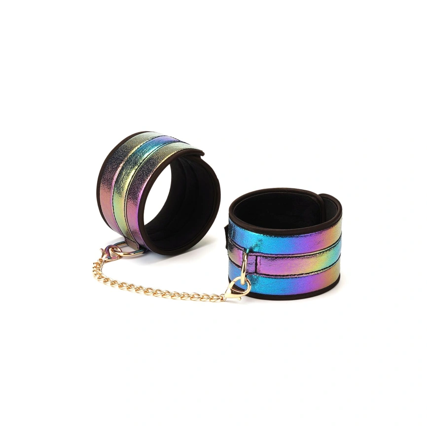 БДСМ-набор Liebe Seele Vivid Rainbow 8 Pieces Set, 8 аксессуаров, экокожа на бархатной основе фото 9