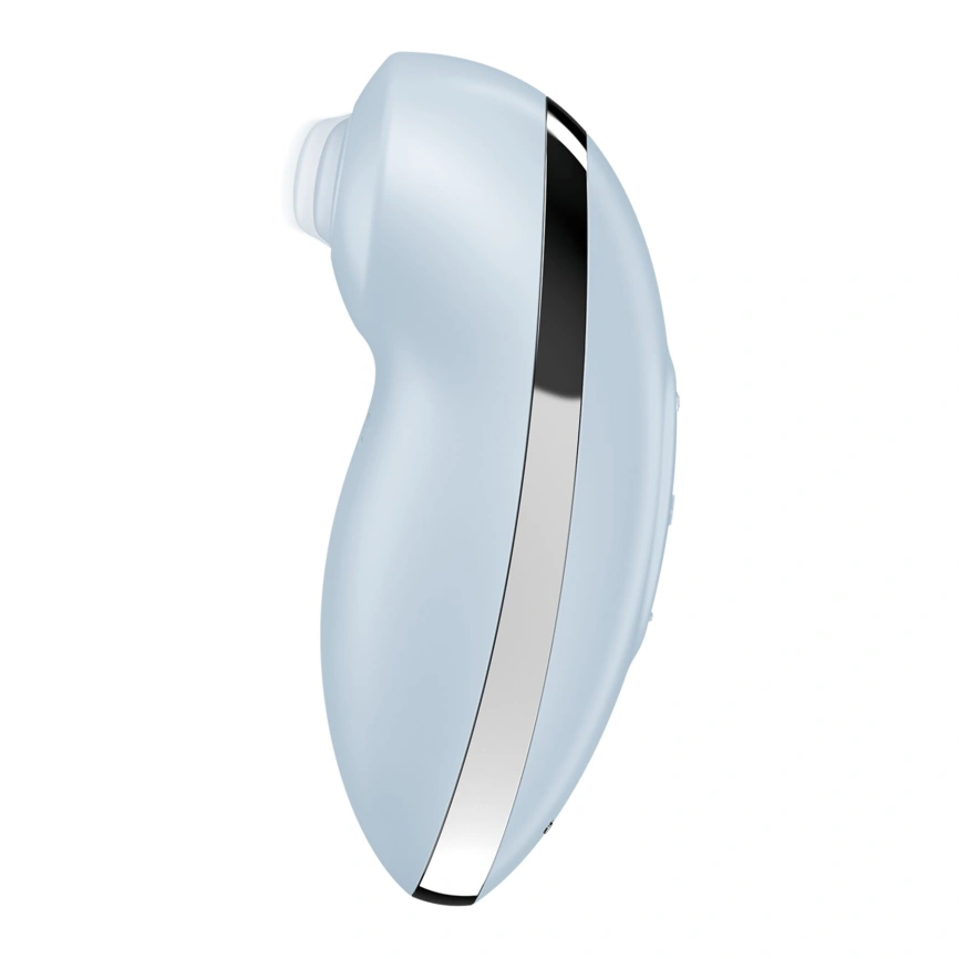 Вибростимулятор-пульсатор Satisfyer Tap & Climax 2 Blue, эффект постукивания пальцем фото 2
