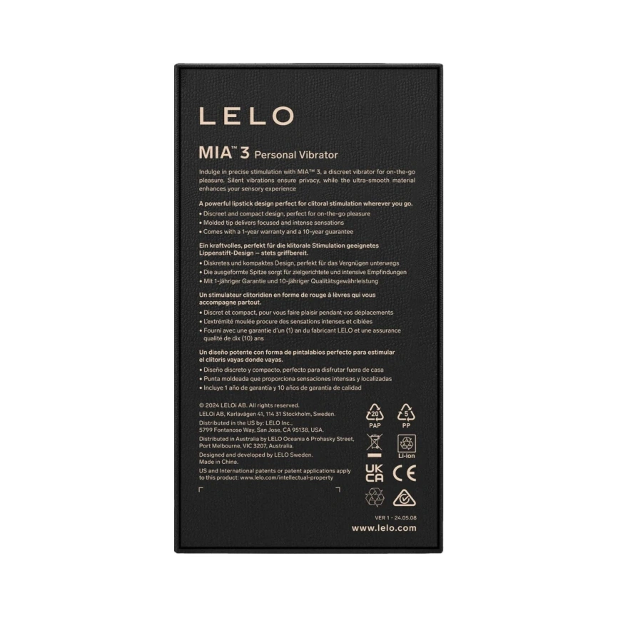Шикарная вибропуля LELO Mia 3 Deep Rose фото 10