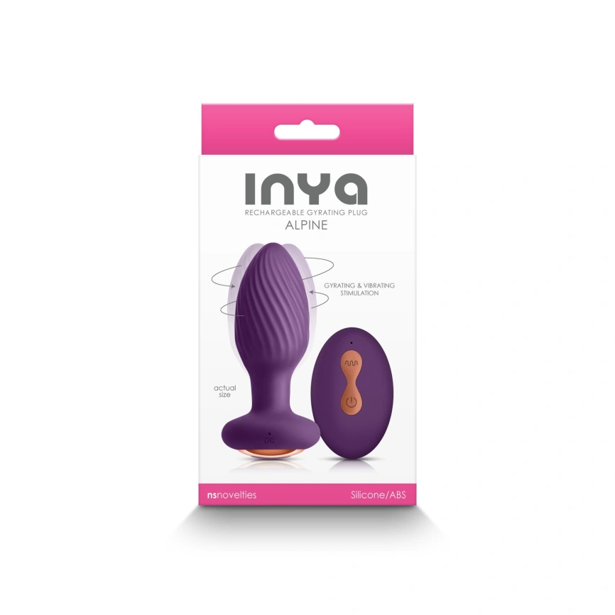 Анальная пробка с вибрацией NS Novelties INYA - Alpine - Purple фото 3