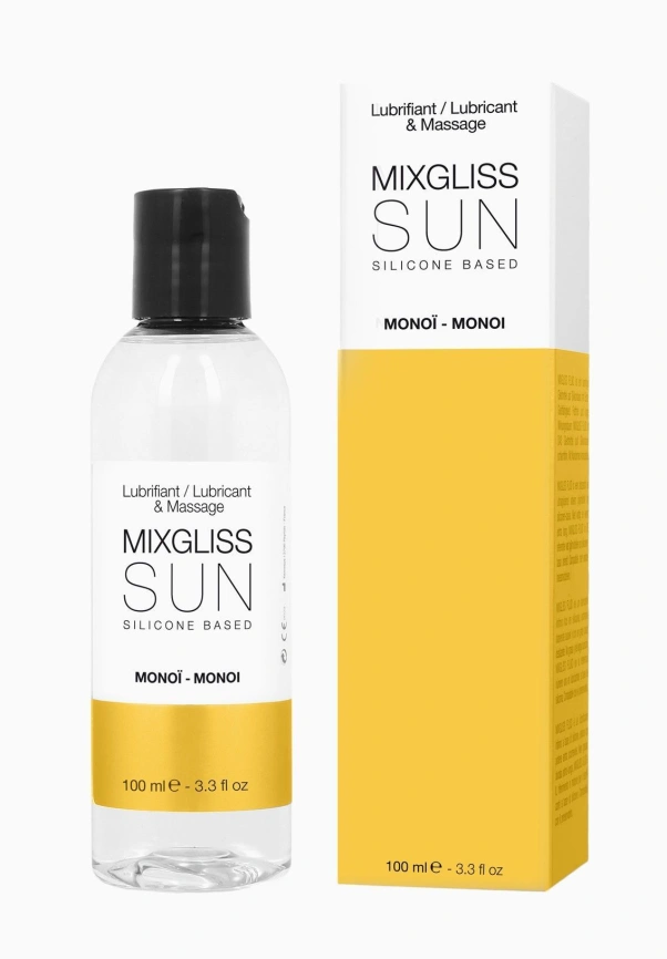Лубрикант на силиконовой основе MixGliss SUN MONOI (100 мл) с ароматом масла монои фото 1