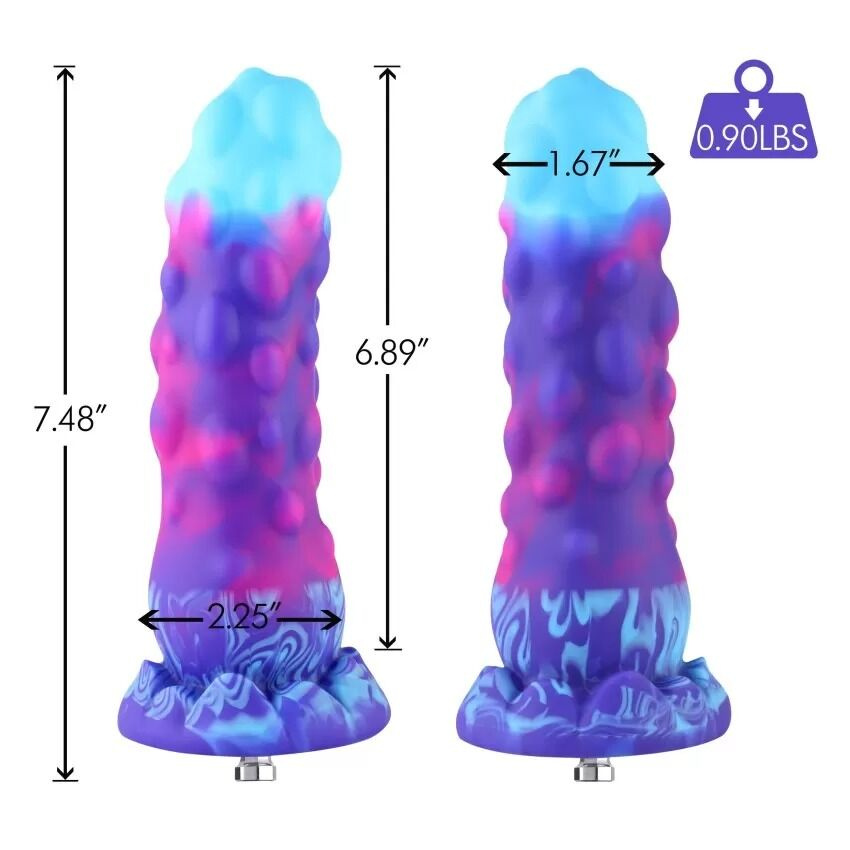 Фалоімітатор для секс-машин Hismith 7.48″ Silicone Dildo HSA138 Monster Series, система KlicLok фото 2