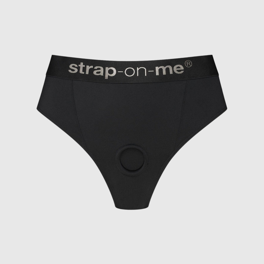Трусики з фіксацією дилдо Strap-On-Me Harness Lingerie Idole - XL - Black фото 1