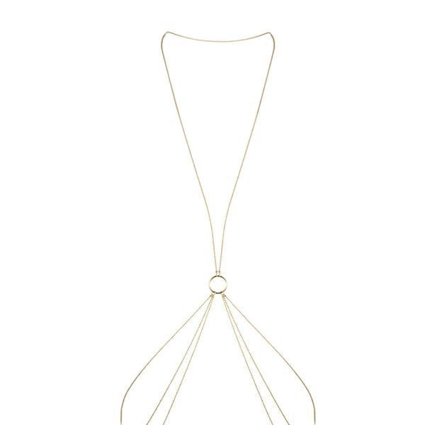 Ланцюжок для тіла Bijoux Indiscrets Magnifique 8 Body Chain - Gold, прикраса для тіла фото 2
