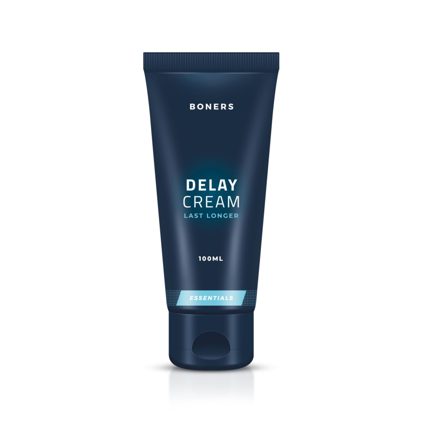Крем-пролонгатор Boners Delay Cream 100 мл, легкий анестетик лаурет-9 + м’ята фото 1