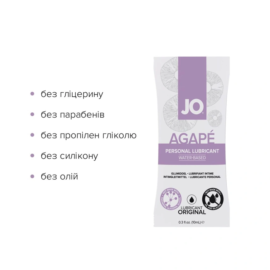 Набор лубрикантов Foil Display Box – JO Agape Lubricant – 12 x 10ml фото 5