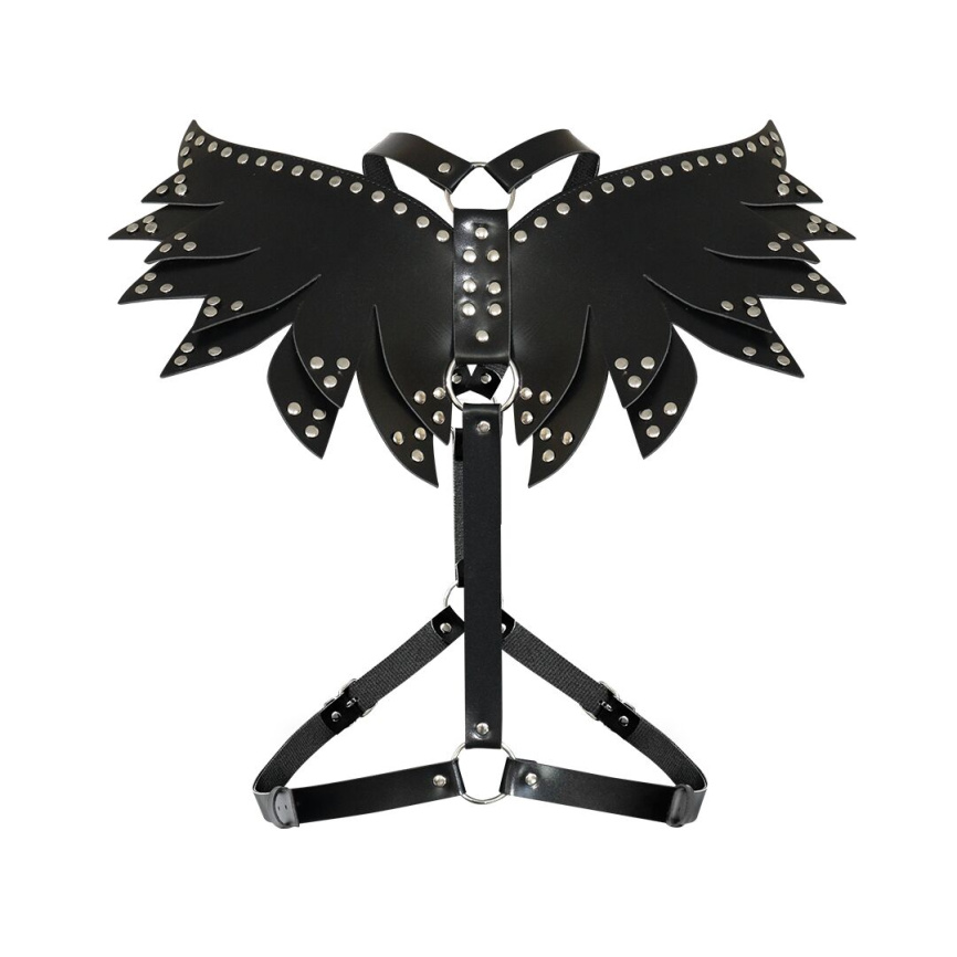 Жіноча портупея Art of Sex - Wings чорна XS-M, екошкіра фото 6
