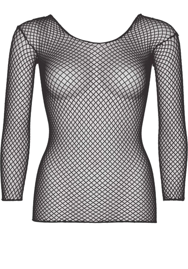 Сетчатый топ Leg Avenue Long Sleeves T-Shirts Black, One Size фото 3