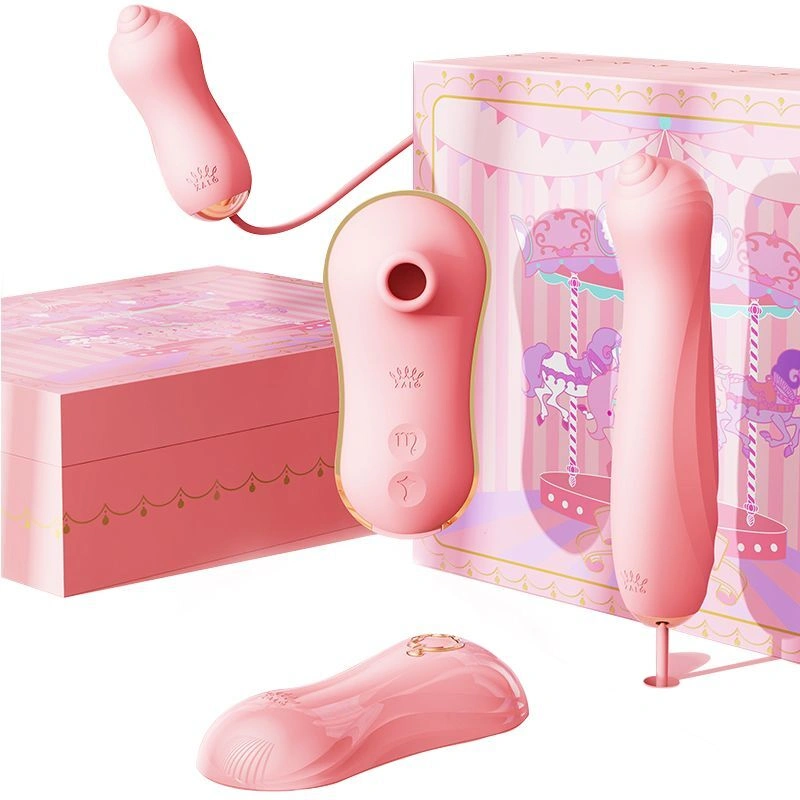 Набор 3в1 Zalo – UNICORN Set Pink, виброяйцо, пульсатор, вакуумный стимулятор фото 10