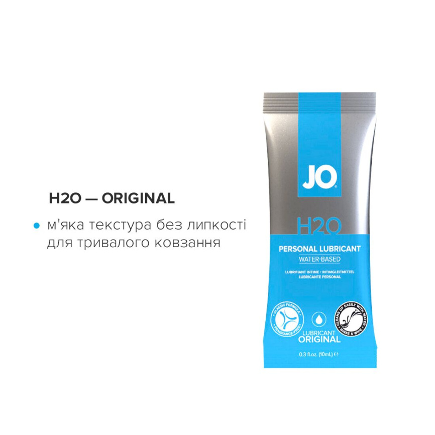 Набір змазок на водній основі JO Four Play (8×10 мл): H2O Original, Agapé Original, H2O Strawberry K фото 3