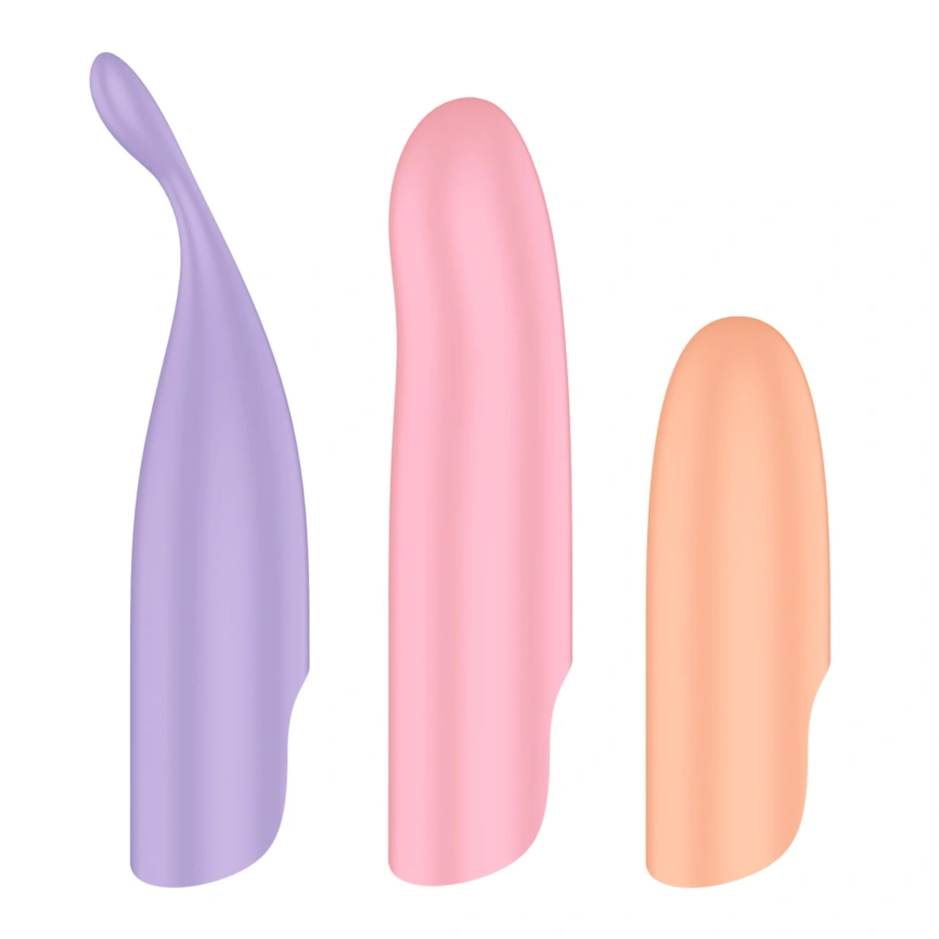 Набор 4-в-1 Satisfyer Playful Four, вибратор и 4 насадки, 12 режимов фото 6