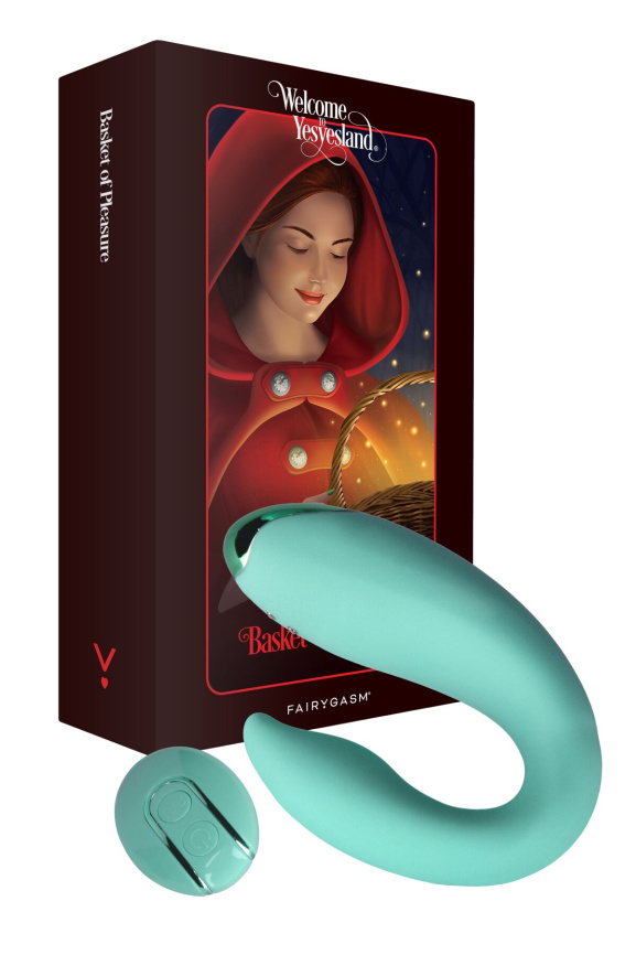 Вібратор для пар FairyGasm PleasureBerry green, зарядний кейс, пульт ДК фото 1