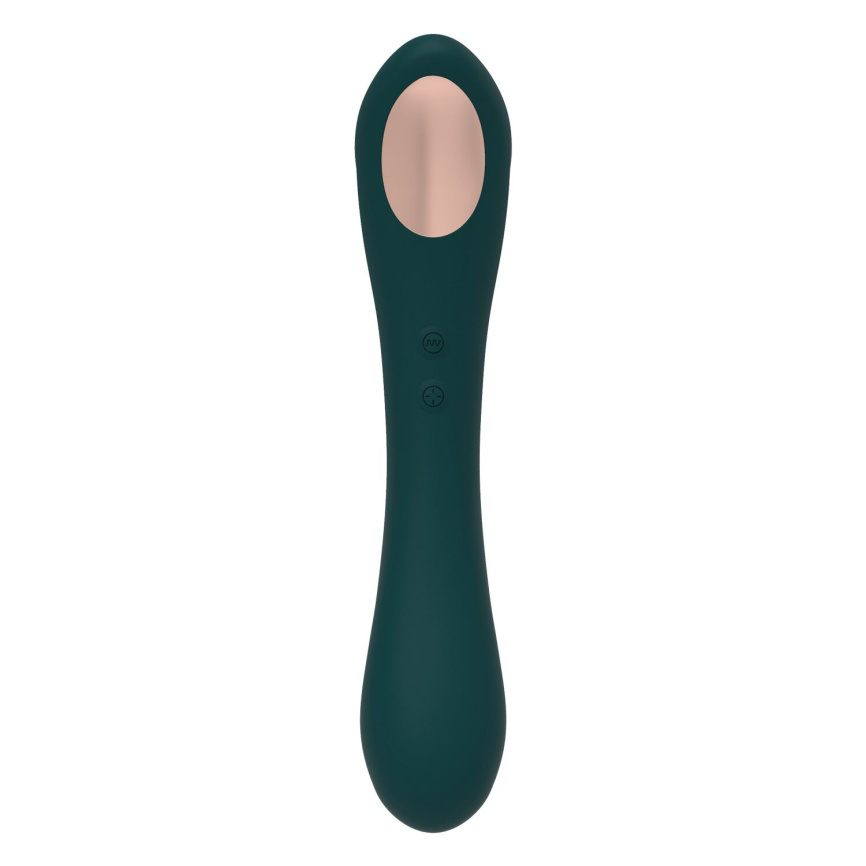 Вібратор та вакуумний кліторальний стимулятор 2-в-1 Alive Quiver Teal оновлена ​​модель фото 3