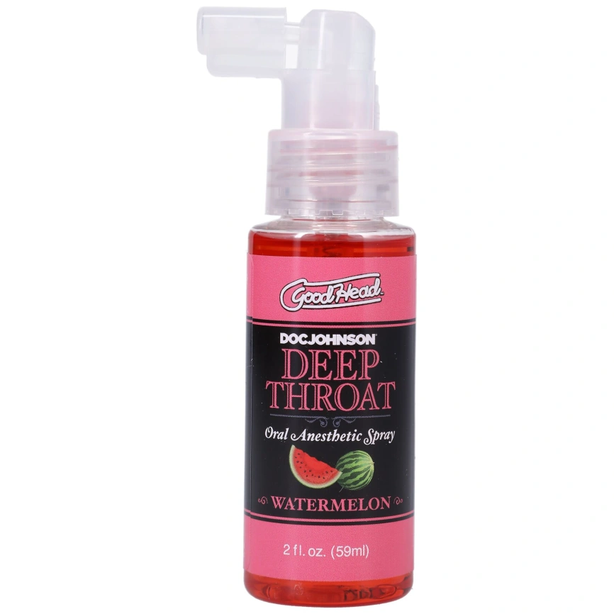 Спрей для минета Doc Johnson GoodHead DeepThroat Spray – Watermelon 59 мл для глубокого минета фото 3