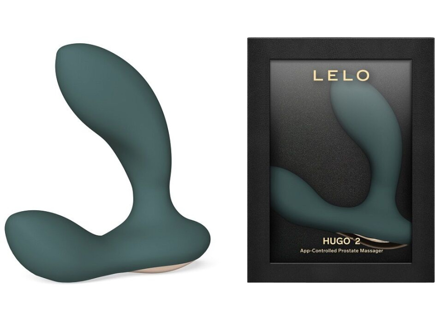Смарт-масажер простати LELO Hugo 2 Green, 2 мотори, підвищена потужність фото 2