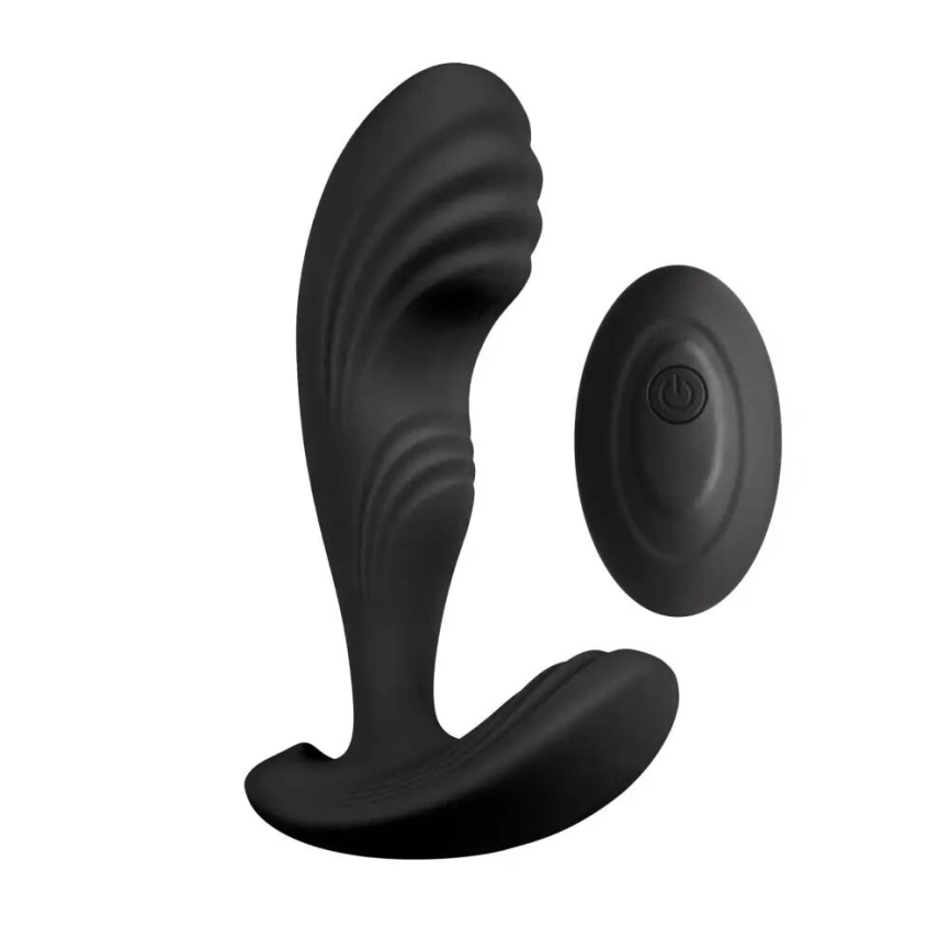 Вибромассажер простаты S Pleasures Premium Cozy, черный, с рельефной головкой, 10 режимов фото 1