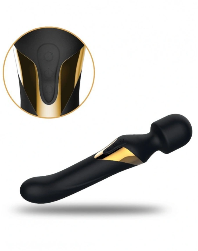 Вибромассажер 2в1 Dorcel Dual Orgasms Gold классический массажер и вибратор с жемчужным массажем фото 3