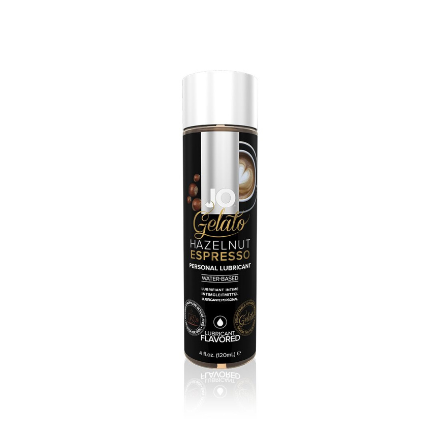 Змазка на водній основі JO GELATO Hazelnut Espresso (120 мл) без цукру, парабенів та пропіленгліколю фото 1