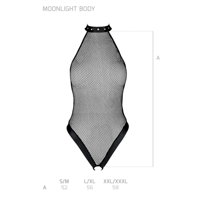 Боді-халтер з відкритим доступом Passion MOONLIGHT BODY S/M black фото 12