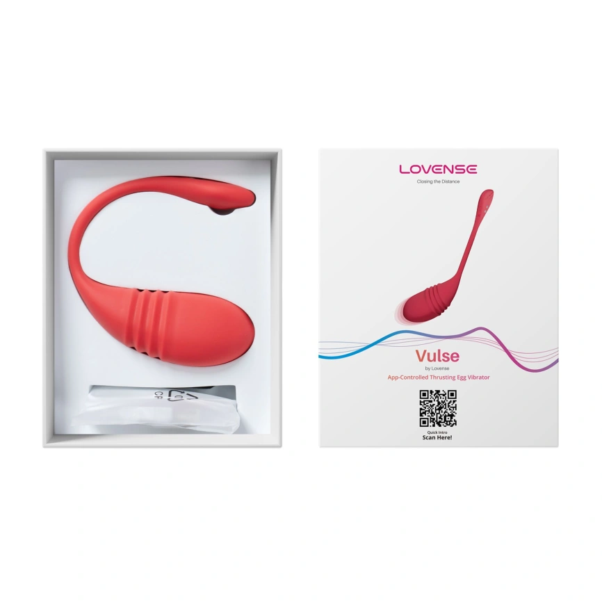 Смарт-виброяйцо с пульсацией Lovense Vulse (Thrusting Egg Vibrator), имитация фрикций фото 7