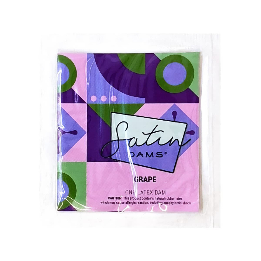 Латексна серветка Satin Dams Grape 1 шт фото 1