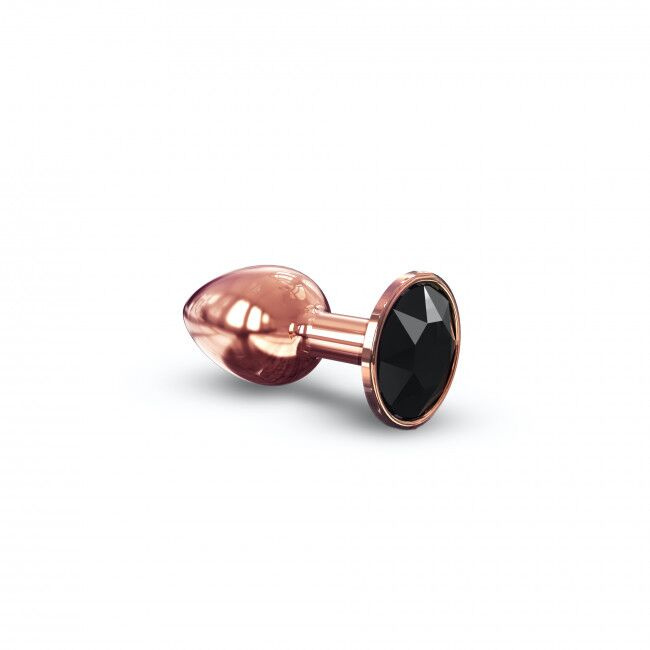 Металева анальна пробка із прикрасою у вигляді кристалу Dorcel - Diamond Plug Rose Gold S фото 1