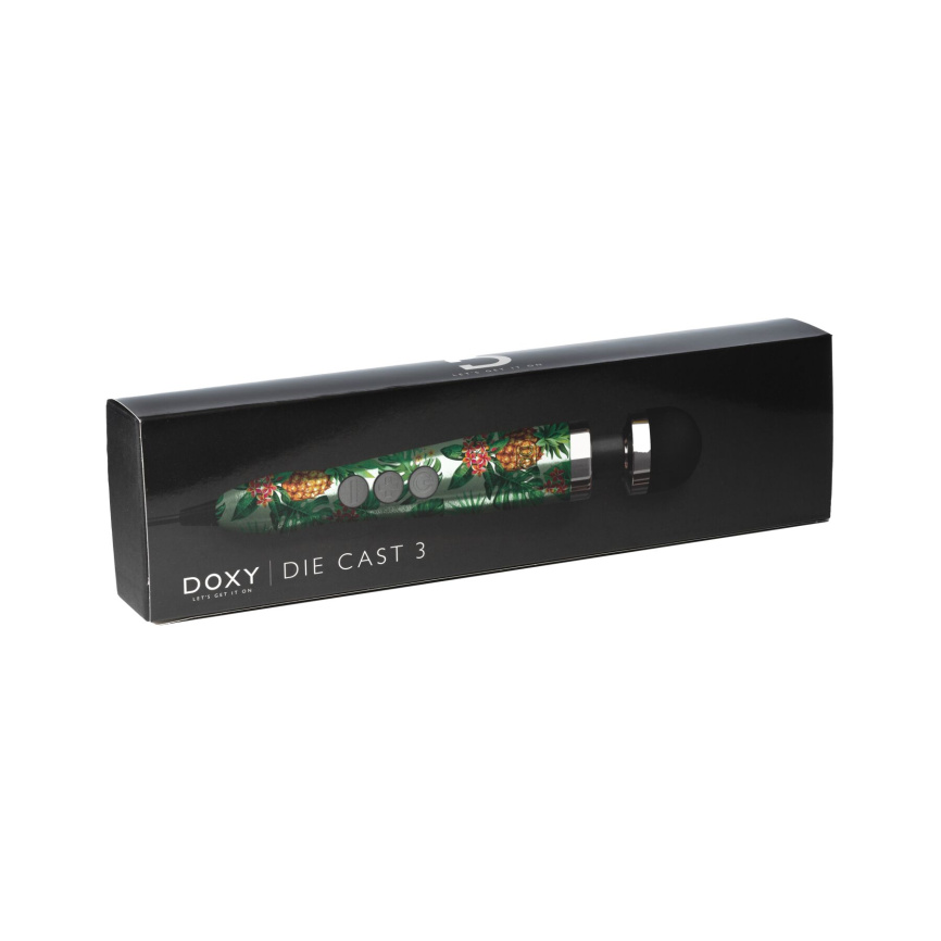 Вібромасажер DOXY Die Cast 3 PINEAPPLE, дуже потужний, живлення 220В, металевий корпус фото 2