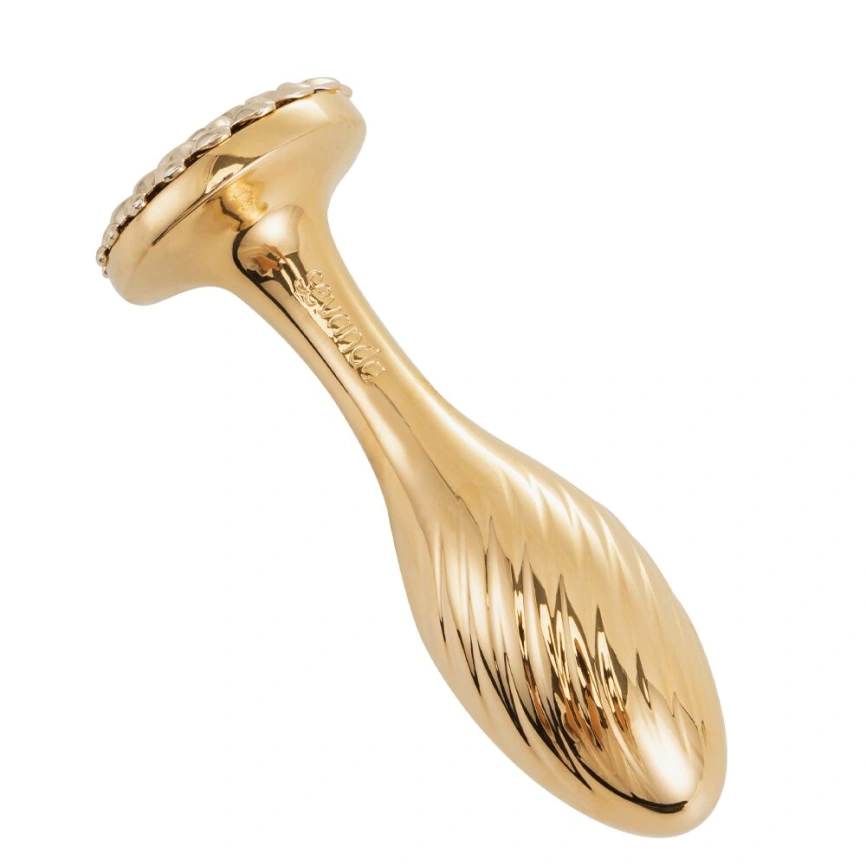 Металлическая анальная пробка LOCKINK SEVANDA Pearl Pear-shape Anal Plug, с искусственной жемчужиной фото 7