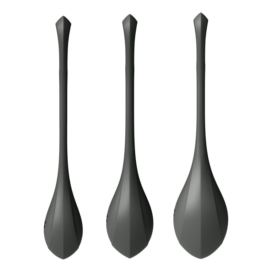 Набір йоні намистин Satisfyer Yoni Power 2 Black, діаметр 2-2,5-3см, маса 22-44-73 г фото 2