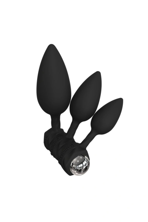 Набор анальных вибропробок Bathmate Anal Training Plugs VIBE, диаметр 2,5см - 3,1см - 3,8см фото 3