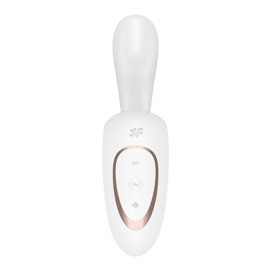 Вагінально-кліторальний вібратор Satisfyer G for Goddess 1 White, 2 мотори фото 4