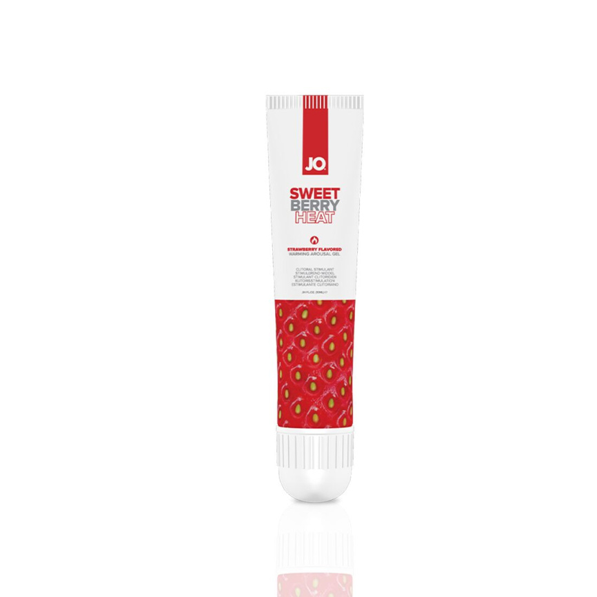 Гель для клітора JO Sweet Berry Heat (10 мл), можна для поцілунків, вібрація з розігрівом фото 1