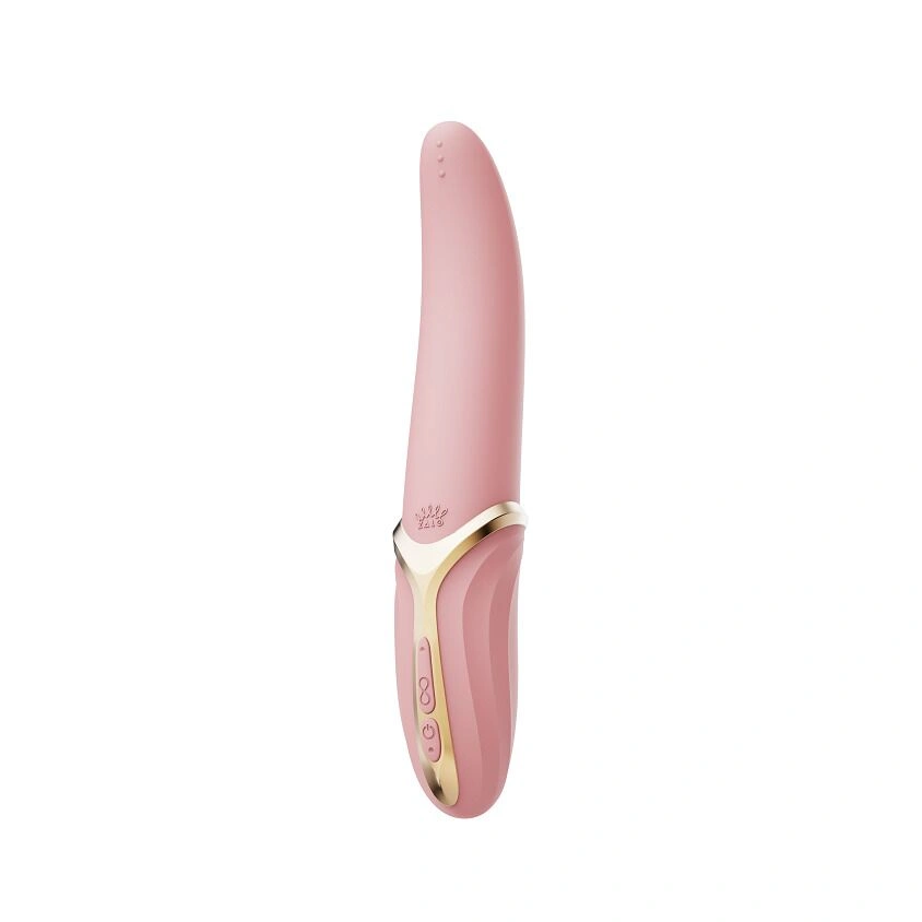 Вибратор Zalo – EVE Sakura Pink, вибрация + ротация, имитация язычка, подогрев до 39 °C фото 5