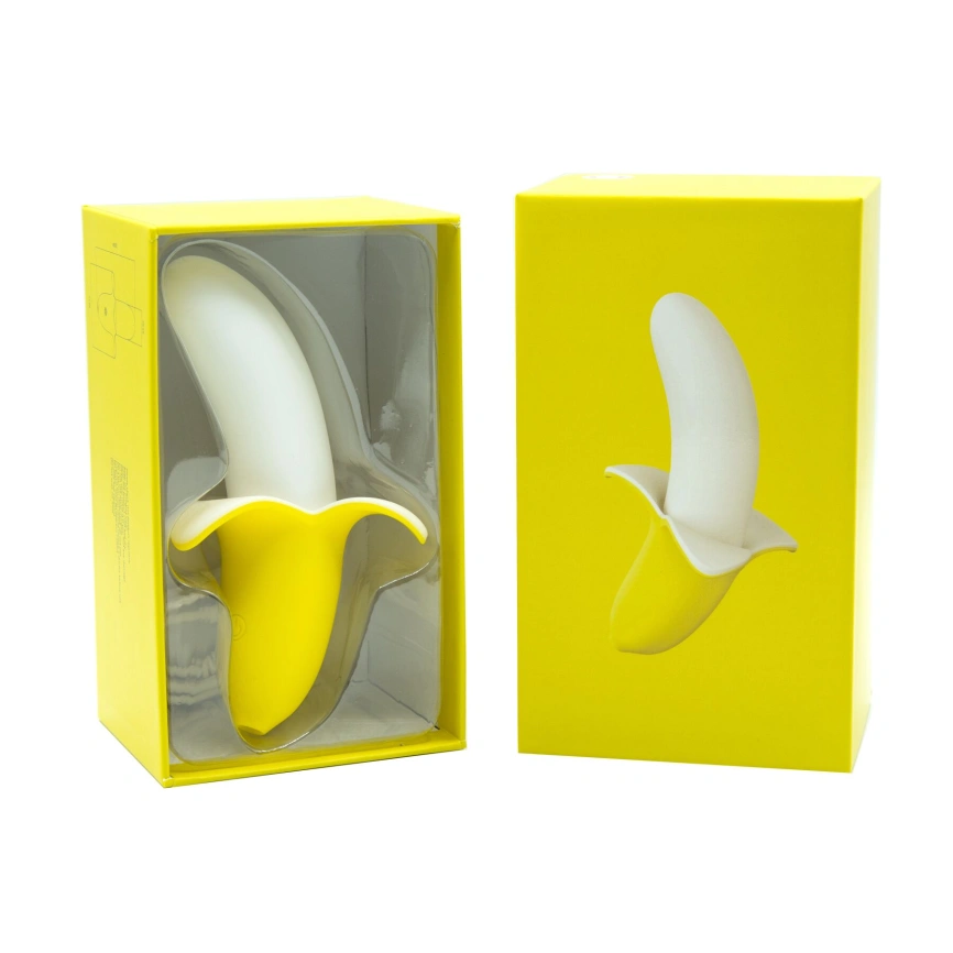 Вибратор-банан Banana Bliss Mini Silicone Vibrator, вагинально-клиторальная стимуляция, 10 режимов фото 5