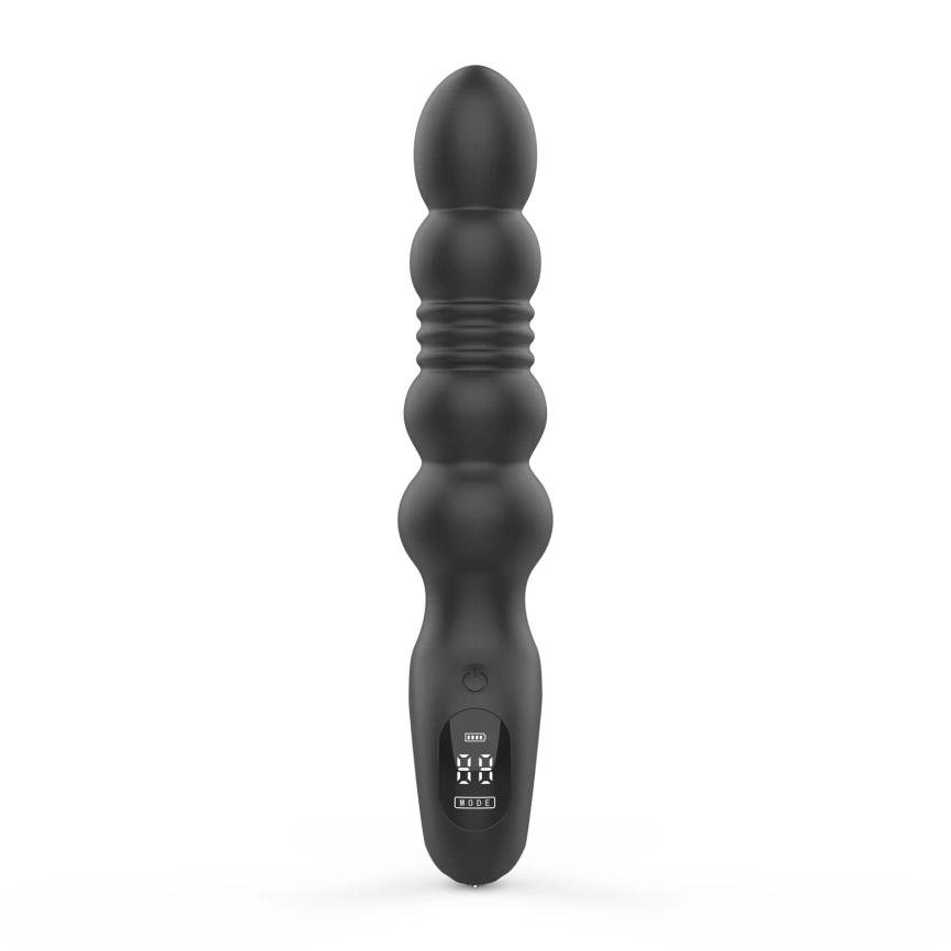 Анальный вибратор с пульсацией Loviss Thor Thrusting Anal Plug, 2 мотора фото 2