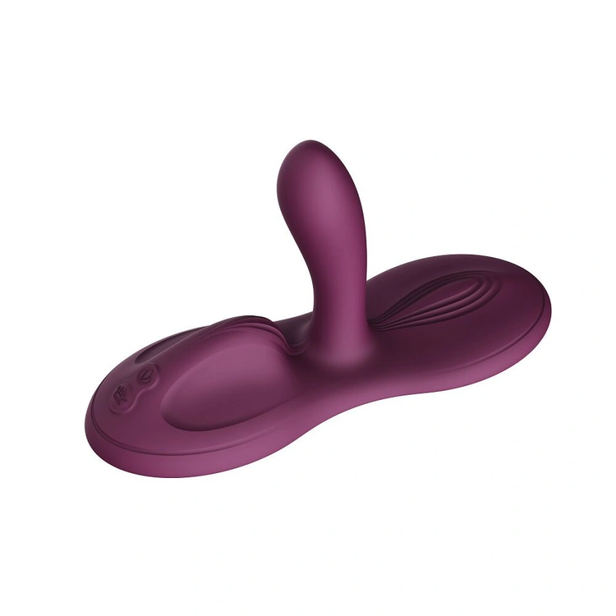 Sit-on-top смарт-вибратор Zalo – Flora Smart Vibrating Pad Velvet Purple, 9 моторов фото 1